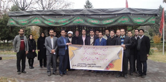 آیین غبار روبی گلزار مطهر شهدا توسط دانشگاه جامع علمی-کاربردی استان گلستان به مناسبت روز دانشجو