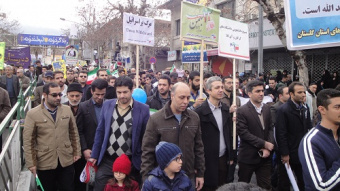 حضور خانواده بزرگ دانشگاه جامع علمی-کاربردی واحد استانی گلستان در راهپیمایی یوم الله 22 بهمن 