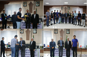 تجلیل از والیبالیستهای قهرمان چهاردهمین المپیاد فرهنگی ورزشی دانشگاه های کشور