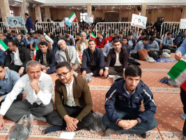 دانشگاهیان دانشگاه علمی کاربردی گلستان در  یوم الله ۱۳ آبان حضور پرشوری داشتند