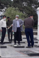 آیین غبارروبی گلزار شهدای هشت سال دفاع مقدس و شهدای دانشجوی مدافع حرم برگزار شد